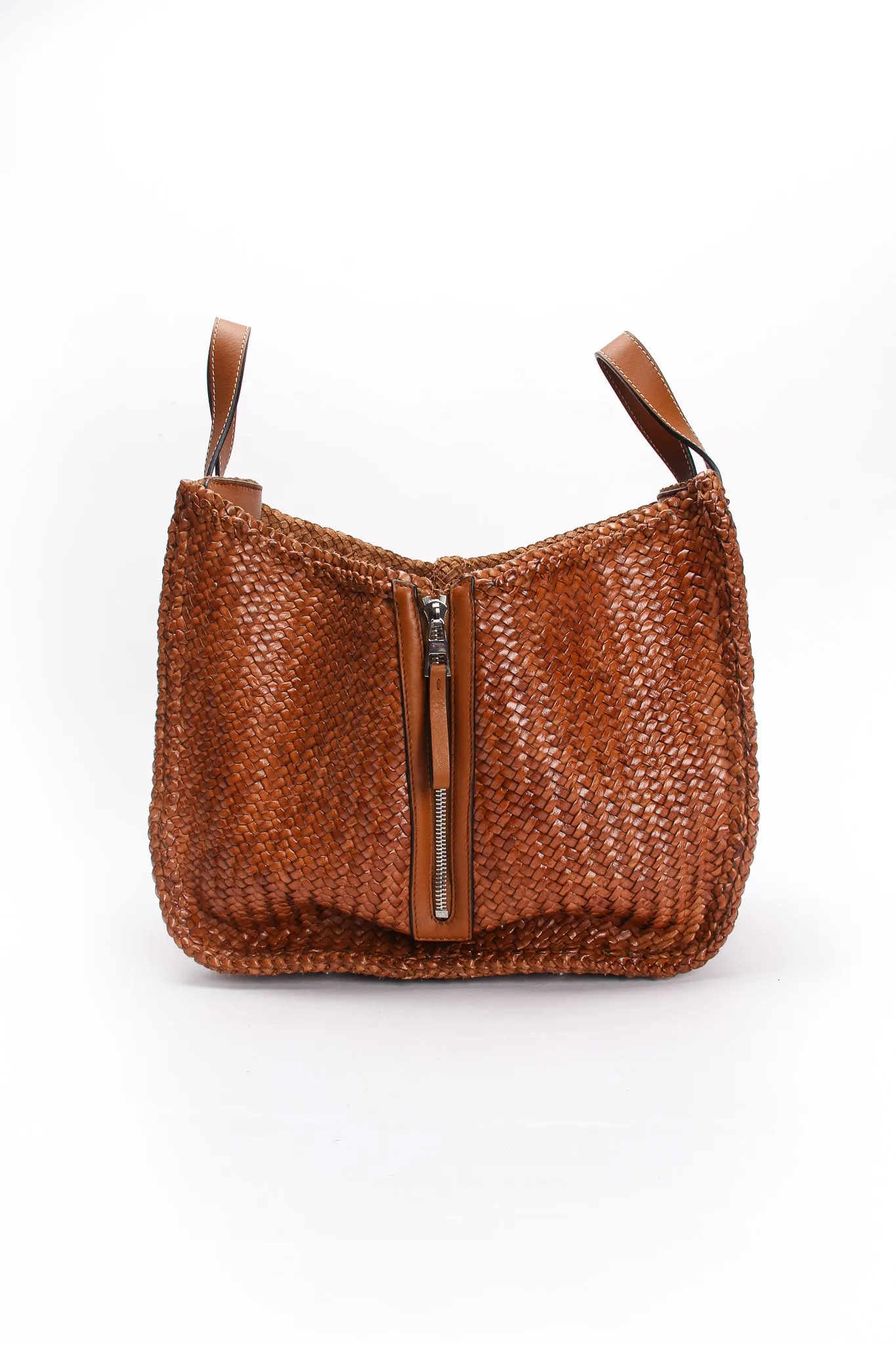 2019 Woven Leather Hammock Bag