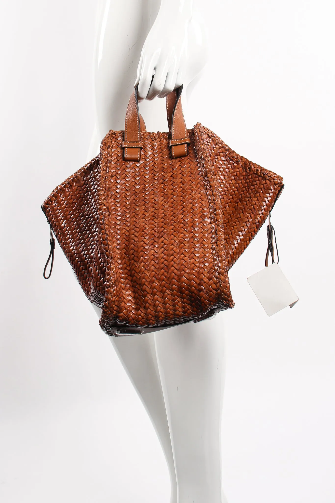 2019 Woven Leather Hammock Bag