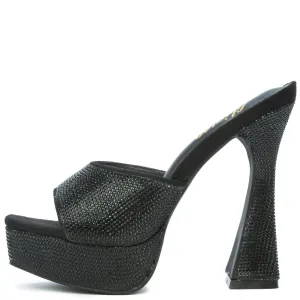 Aja-3 Rhinestone Platform Heel