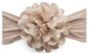 Baby Bling Eyelet Flower-Blush