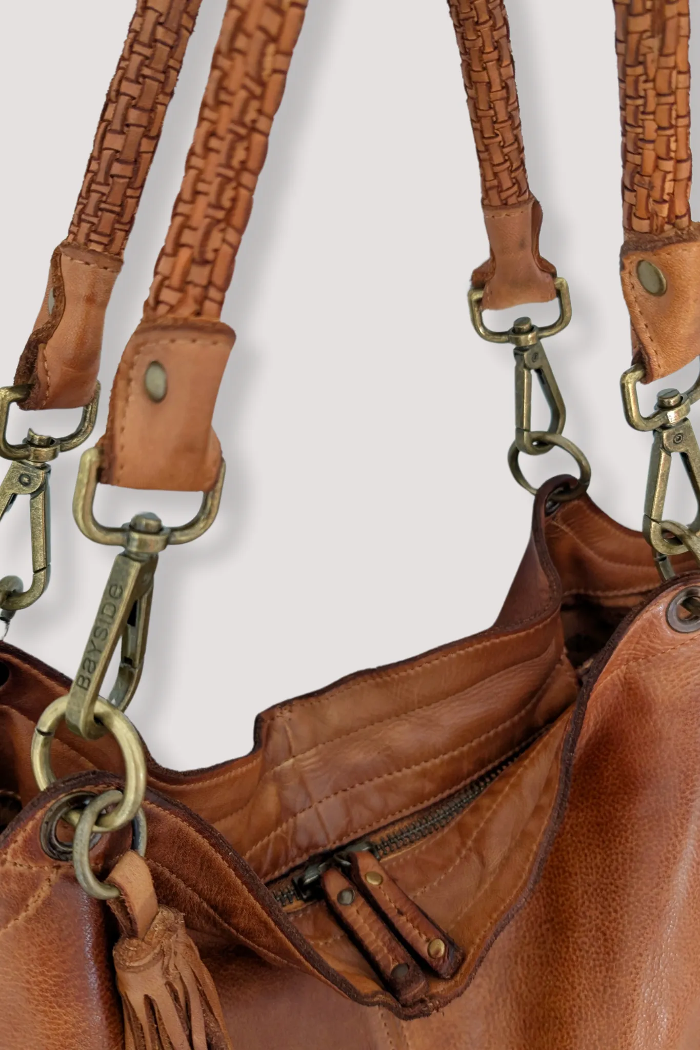 Bayside84 Calla Lily XL Hobo and Crossbody - Cognac - Canada