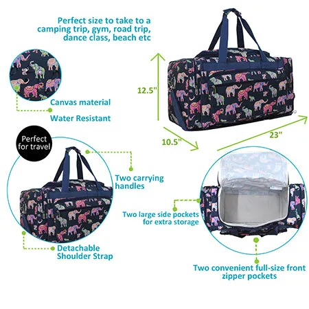 Bohemian Elephant NGIL Canvas 23" Duffle Bag