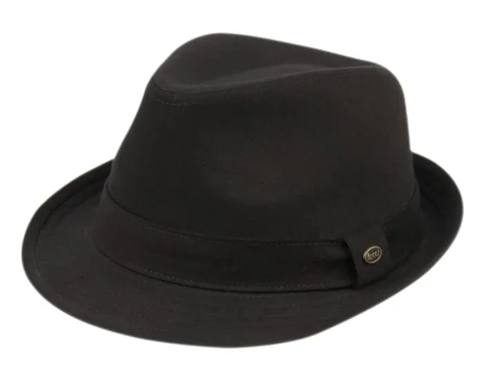 Cotton Short Brim Summer Fedora by Funky Junque