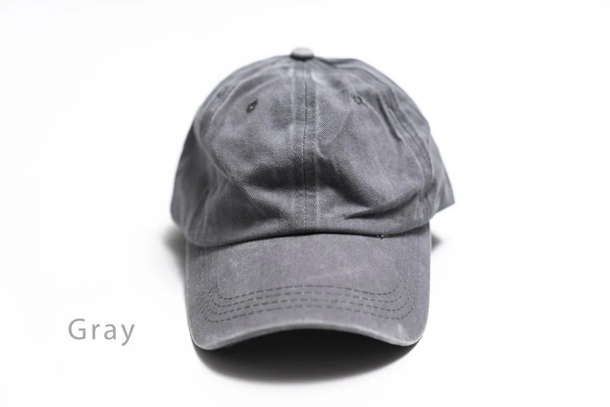 Denim Baseball Caps 10 Colors