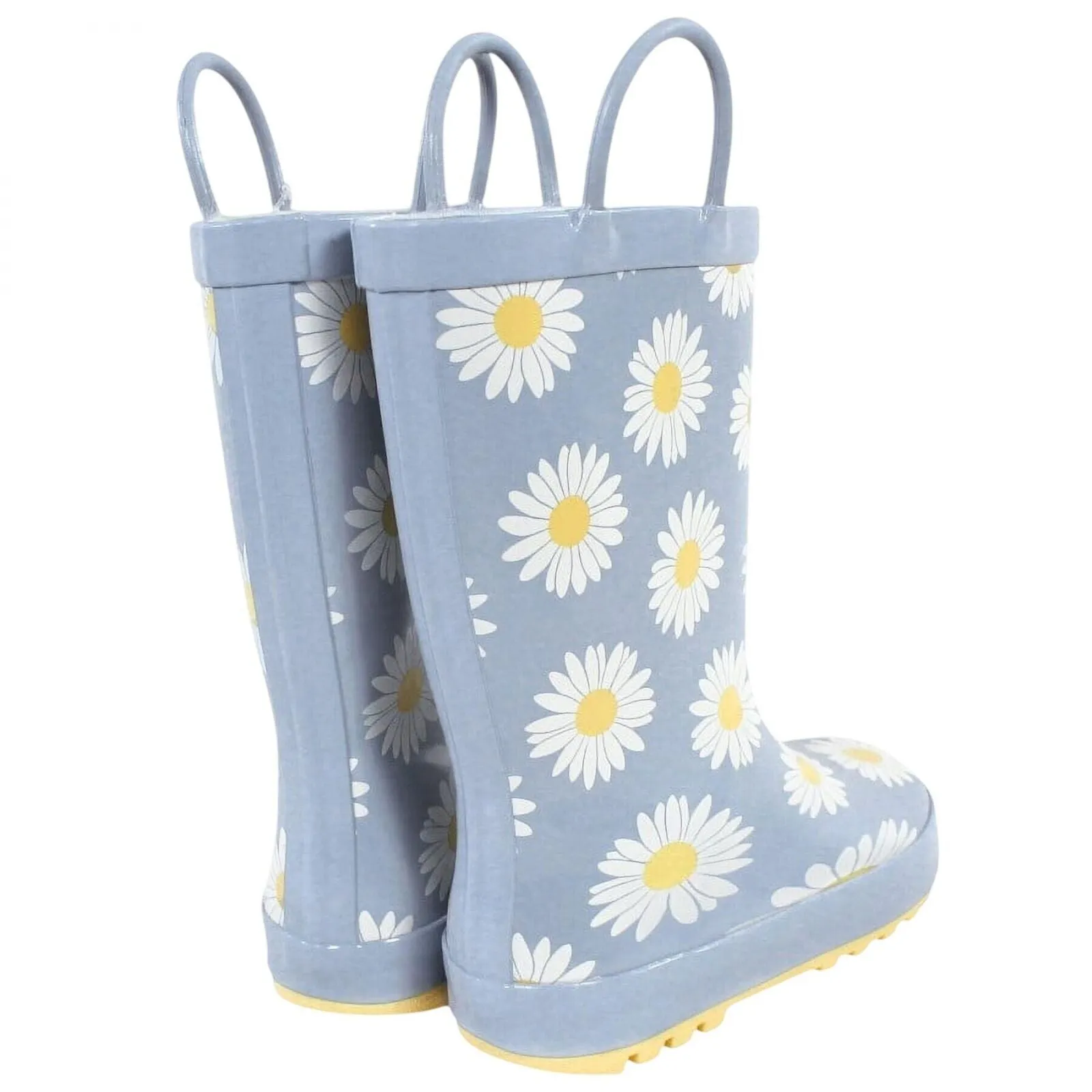 Hudson Baby Girls Floral Rain Boots 1676078e2205c5 Blue Daisy 10T