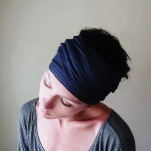 MIDNIGHT BLUE Head Scarf