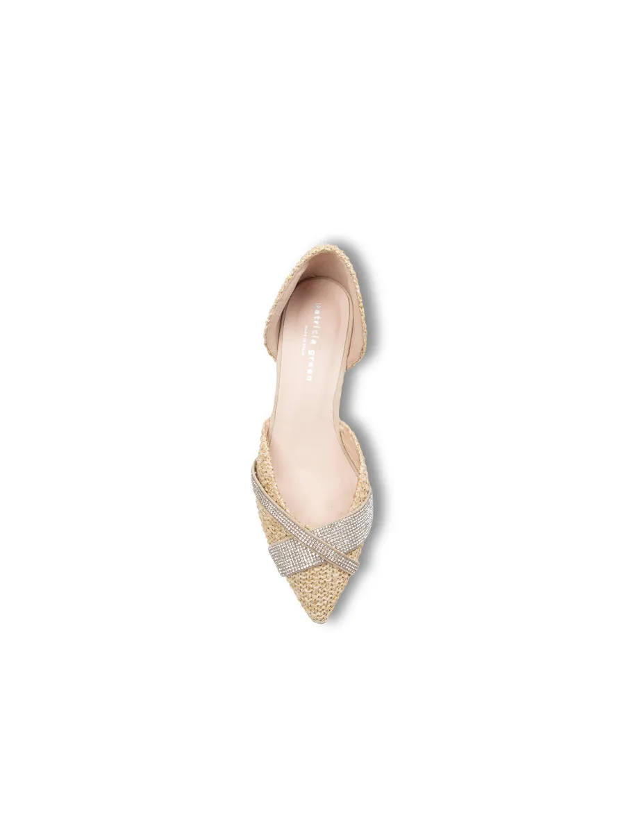 Milan Crystal D'orsay Kitten Heel