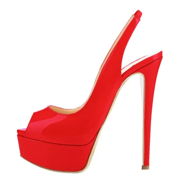 Open Toe Platform Sandals
