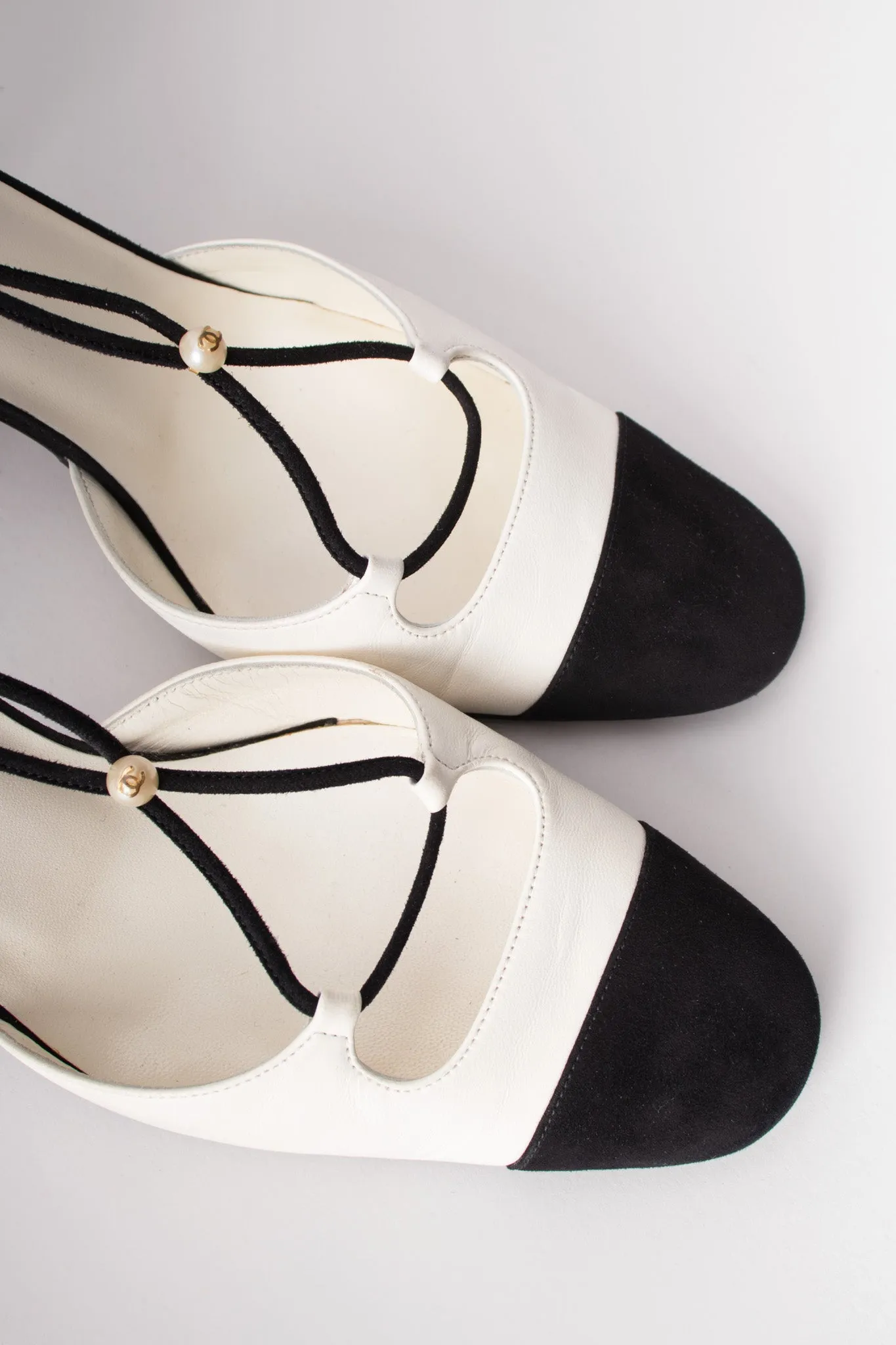 Pearl Trim D'Orsay Heels