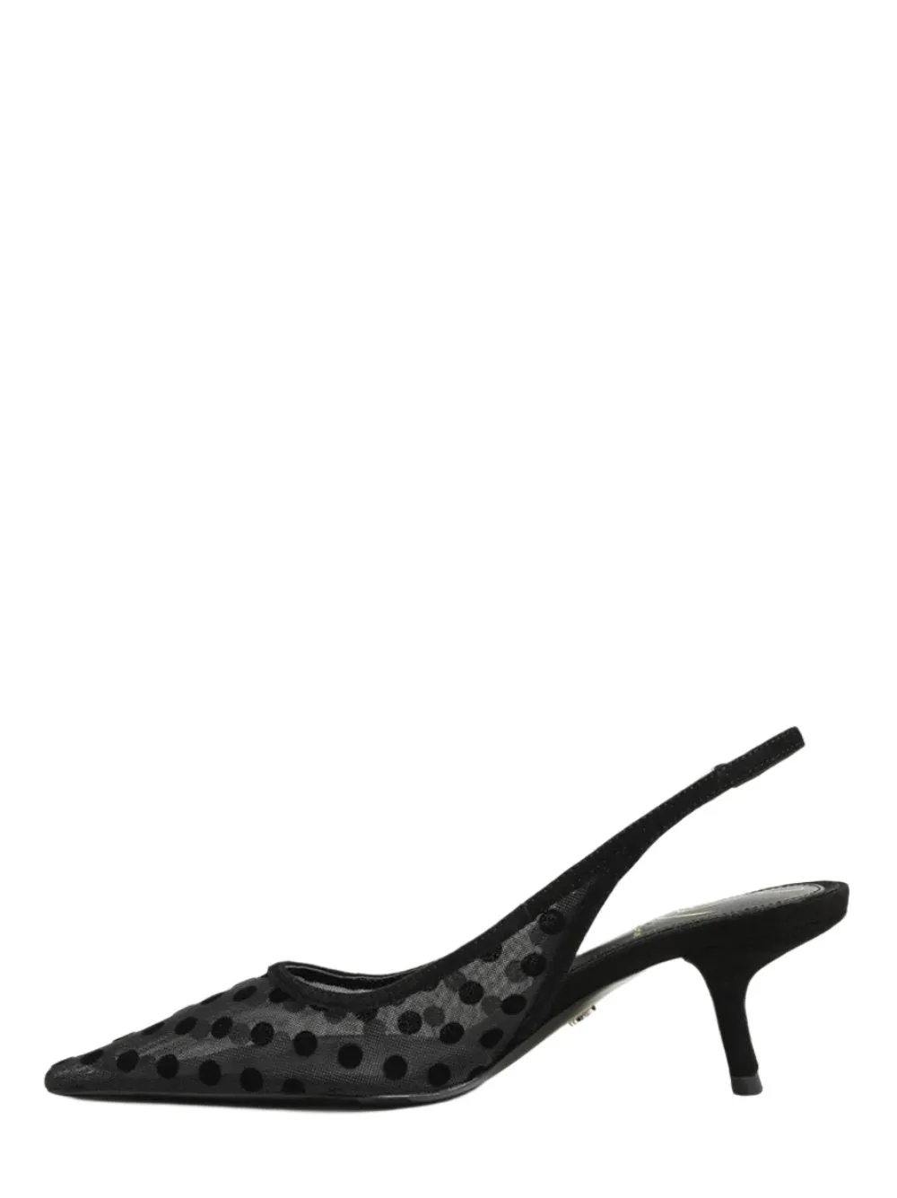 Sam Edelman Bianka Polka Dot Mesh Slingback Pump