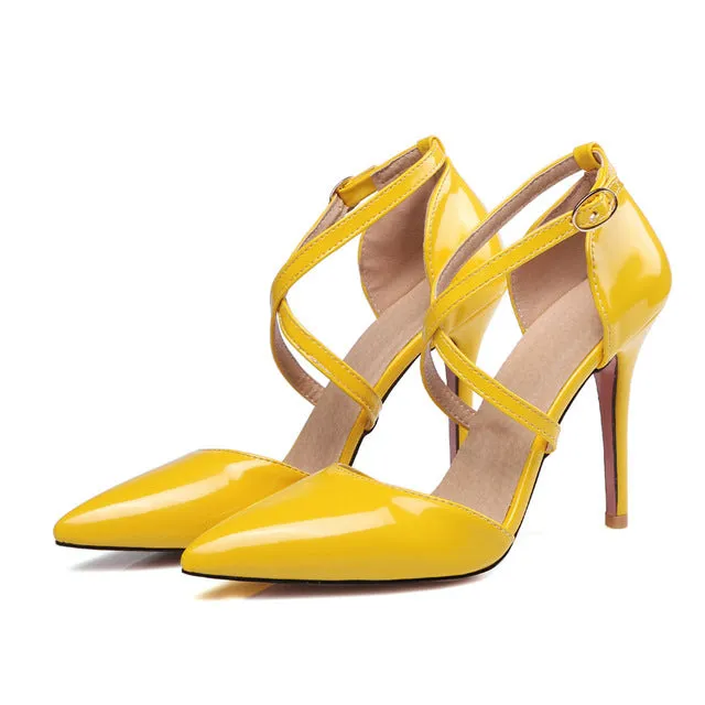 Sexy High Heel Patent Leather Shoes