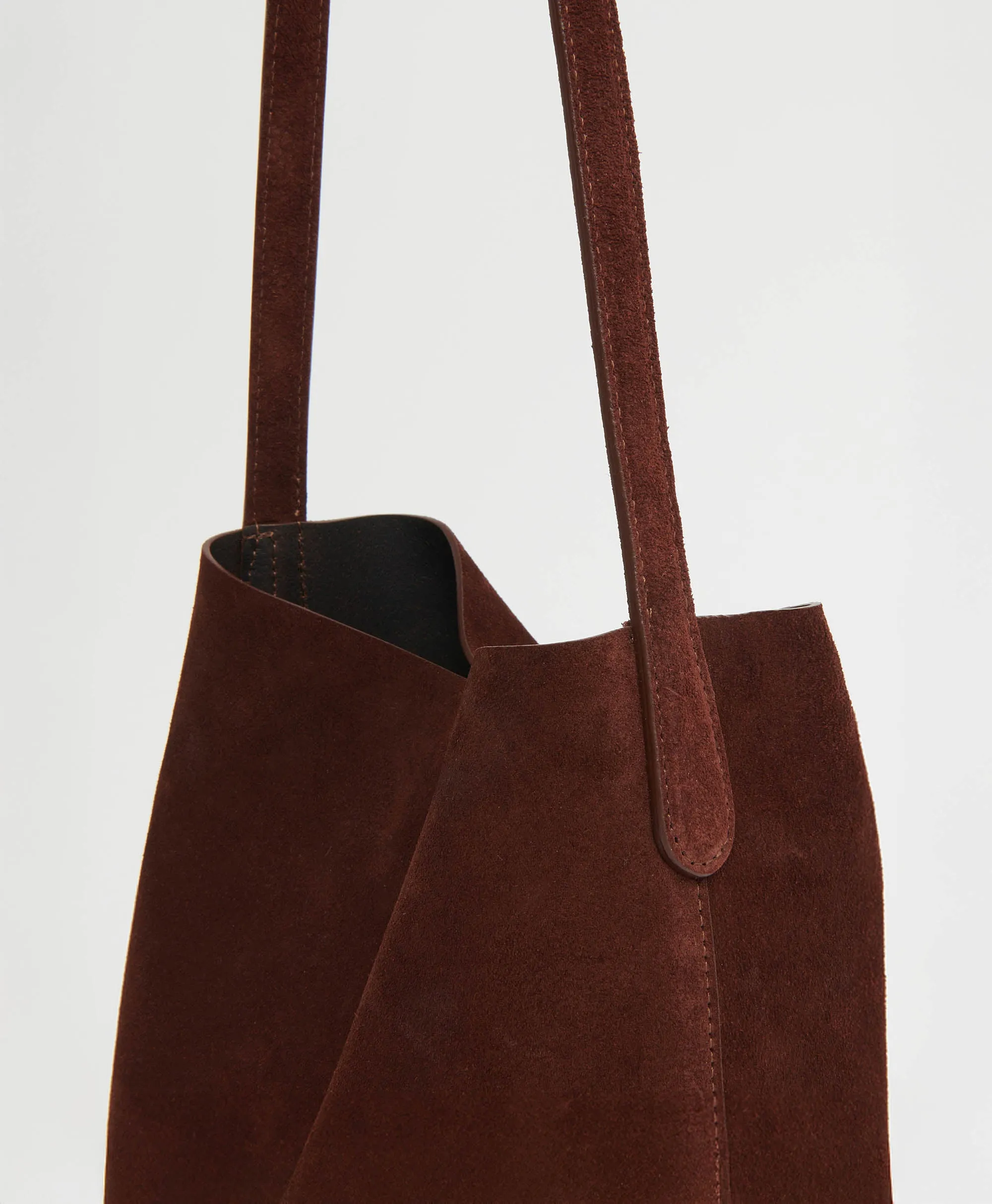 Small Everyday Cabas - Chocolate Suede