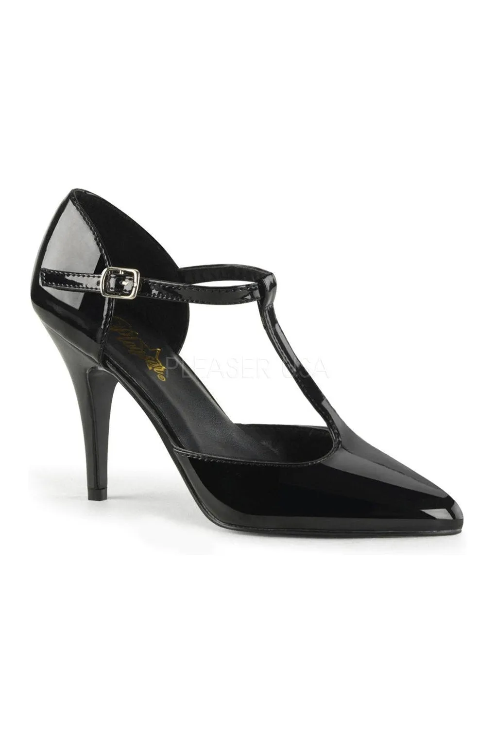 VANITY-415 Pump  | Black Patent